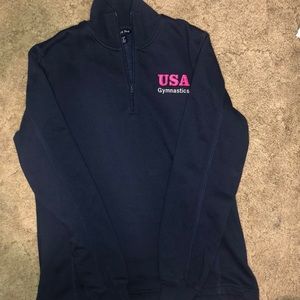 USA gymnastics quarter zip